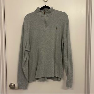 Men’s Ralph Lauren Quarter Zip, Grey, Large